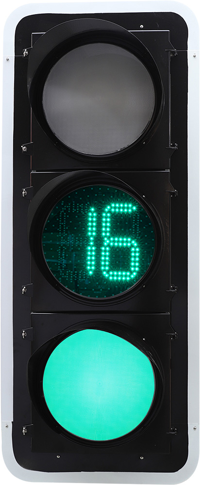 紅綠滿盤中間黃滿盤帶雙8數(shù)顯信號燈-2