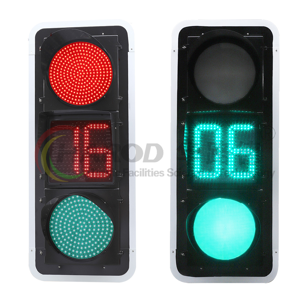 紅綠滿盤黃盤內嵌雙8數(shù)顯信號燈